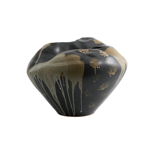 Nordal Ashar Skulptural Vas L, Svart/Sand