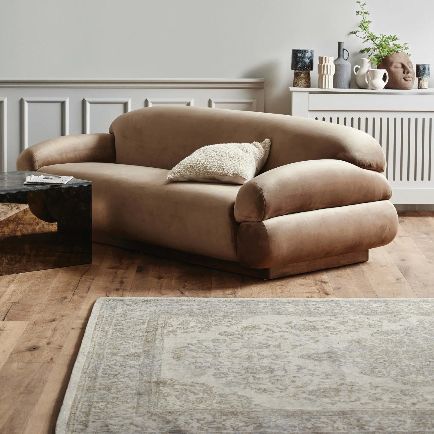 Nordal Pearl Matta Vävd 160x240 cm, Sand/beige