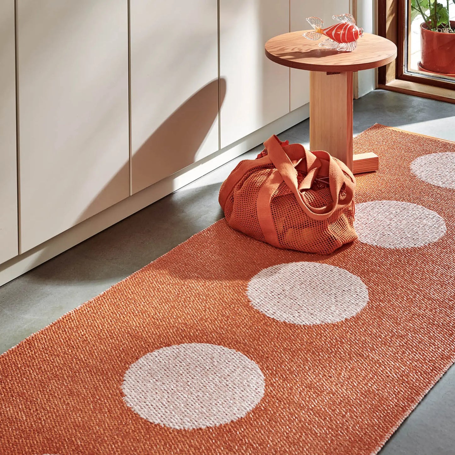 Pappelina Vera Pop Matta 70x360 cm, Pale Orange