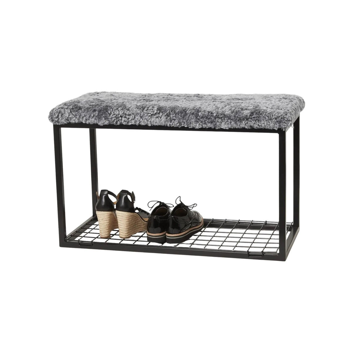 Skinnwille Palle Hylla L 80 cm, Svart