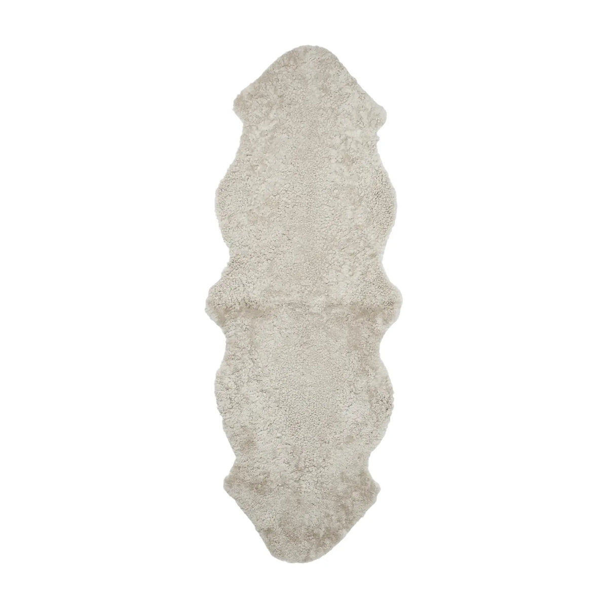 Skinnwille Curly Fårskinn Dubbel 60x180 cm, Sand