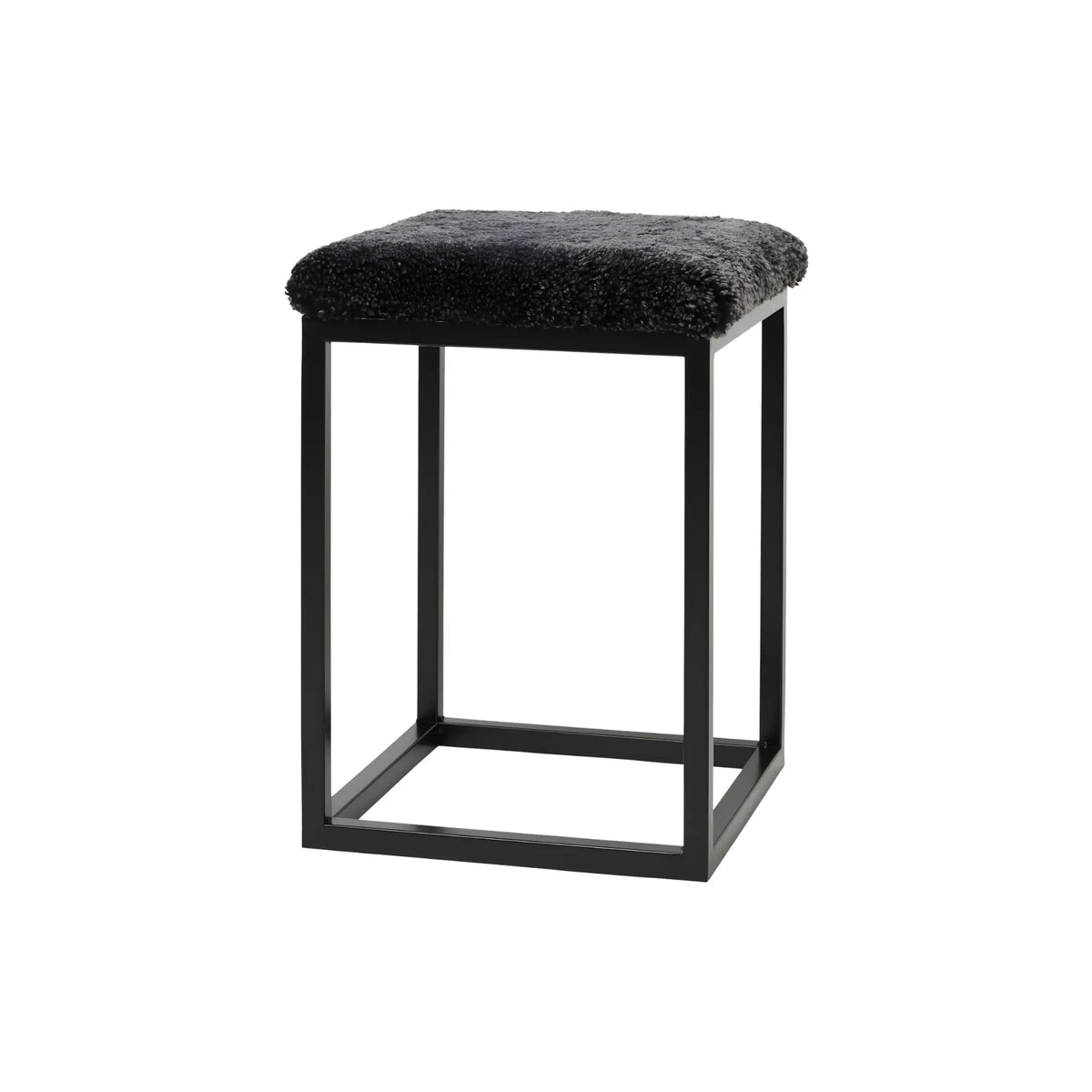 Skinnwille Palle Pall S Curly 35x35x50 cm, Grey/Black