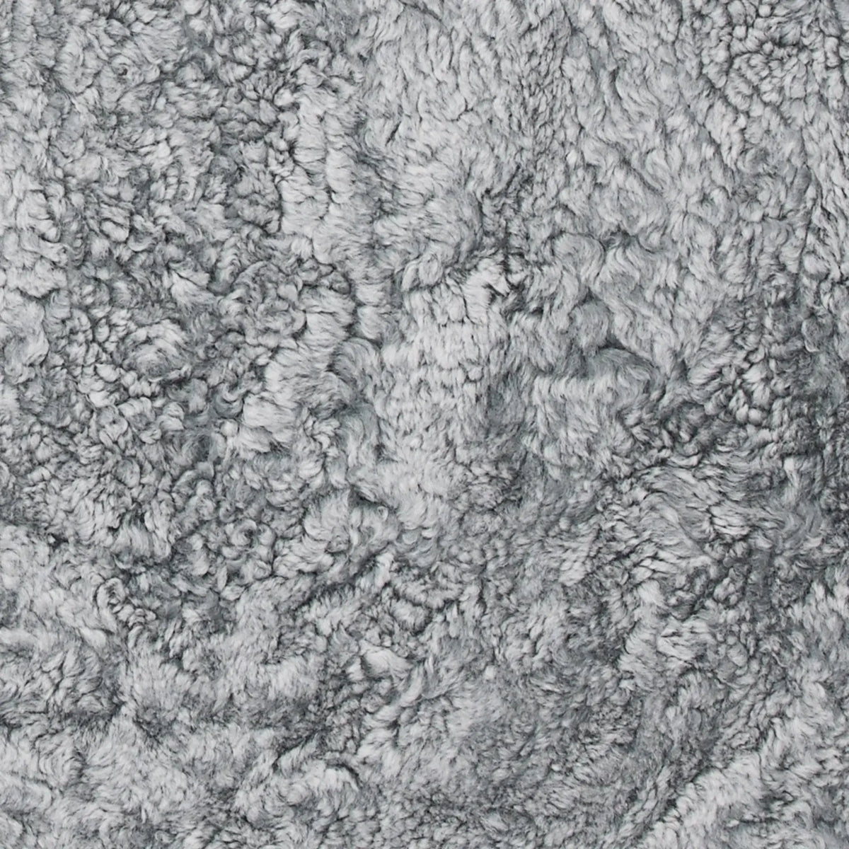 Skinnwille Curly Fårskinn 60x95 cm, Antracitgrå/Silver