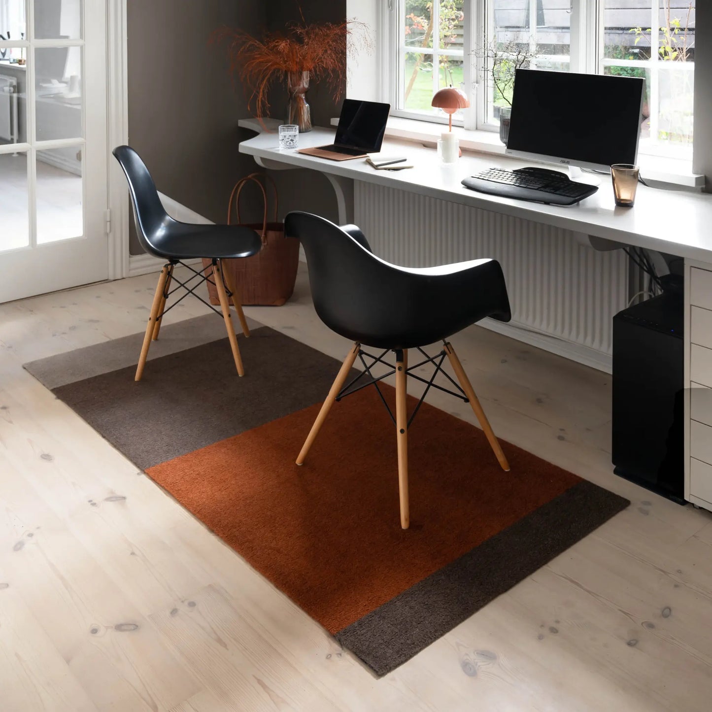 Tica Copenhagen Horizontal Matta 200x90 cm, Sand/brun/terracota