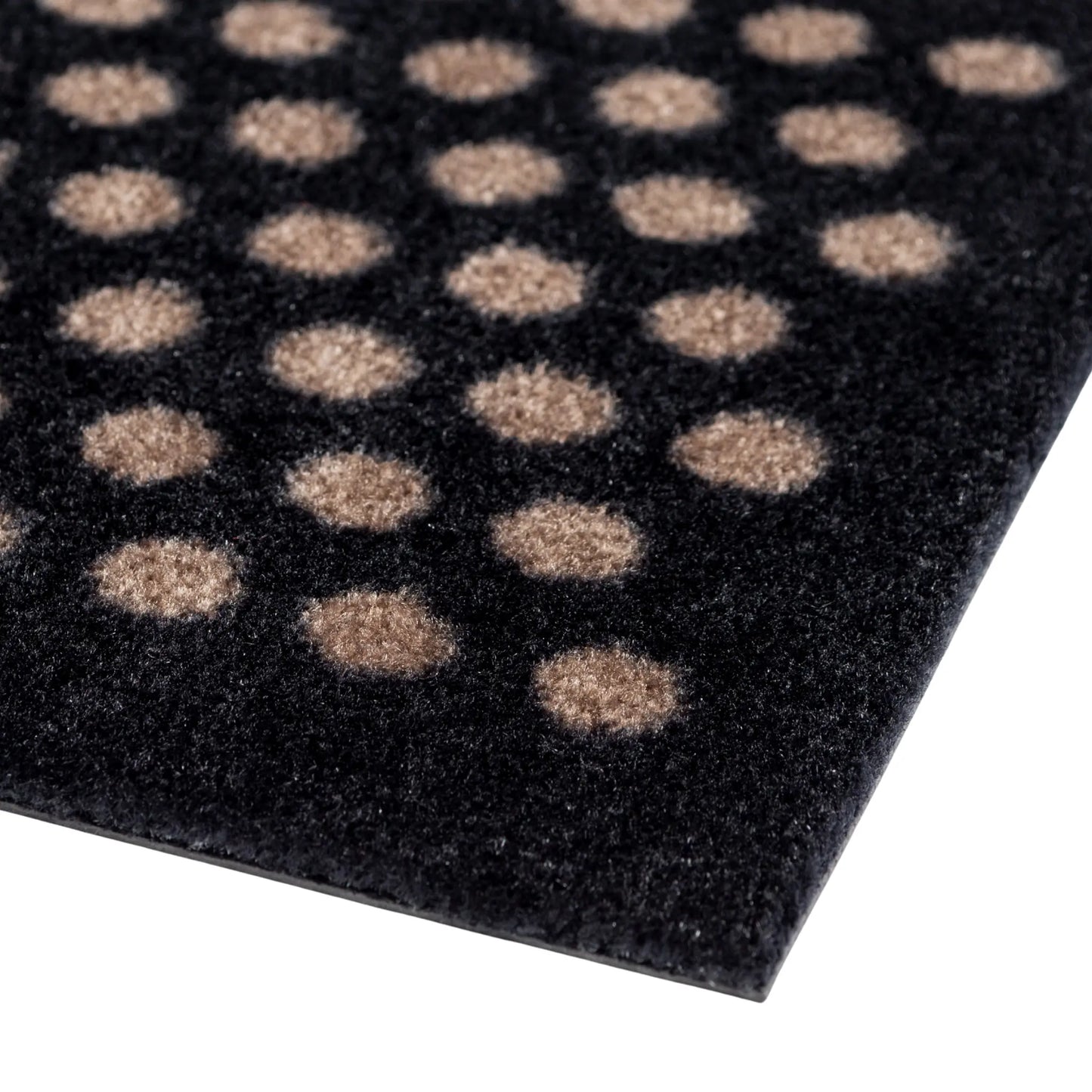 Tica Copenhagen Dot Matta 120x67 cm, Svart/beige