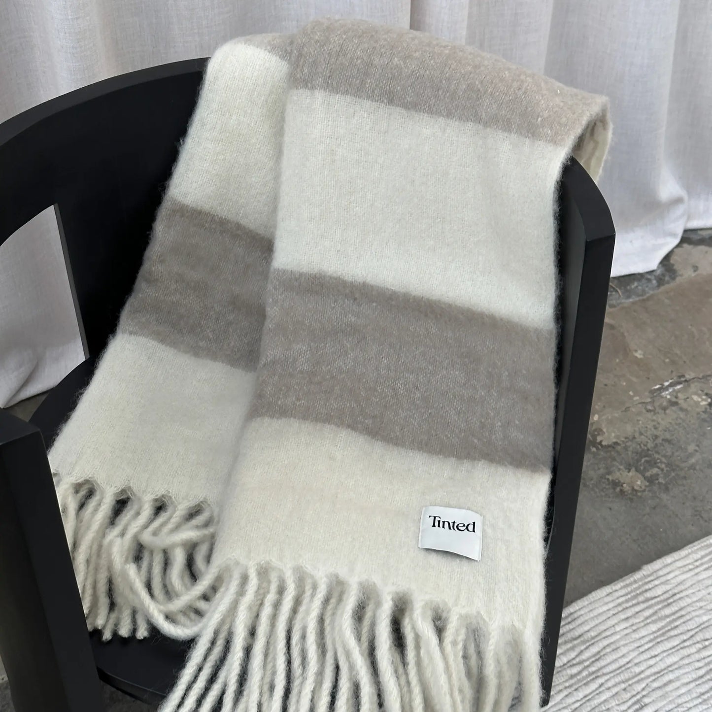 Tinted Objects Hampfilt I Ull 130x170 cm, Beige/offwhite