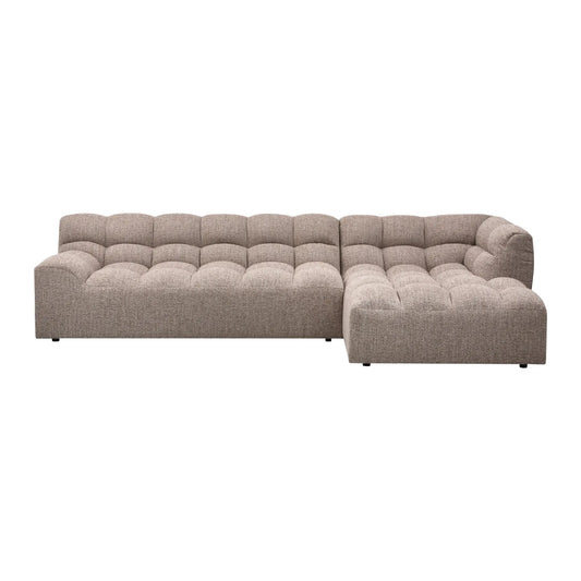 WOOOD Allure Chaise Soffa Höger Woven, Brown Melange