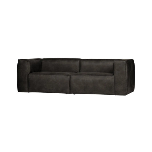 WOOOD Bean 3,5-Sits Soffa Eco Läder, Black