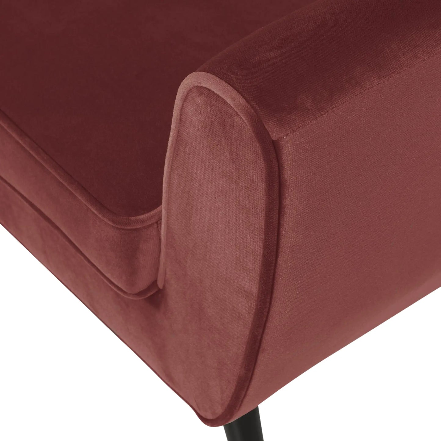WOOOD Rocco Fåtölj Sammet, Burgundy Red