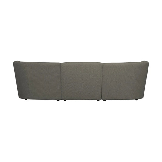 WOOOD Coco 3-Sits Soffa Bouclé, Warm Green