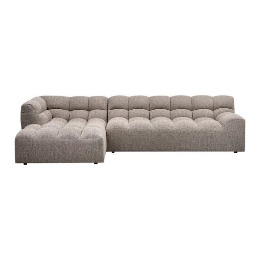 WOOOD Allure Chaise Soffa Vänster Woven, Clay Melange