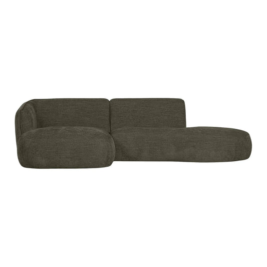WOOOD Polly Chaise Soffa Vänster, Grön
