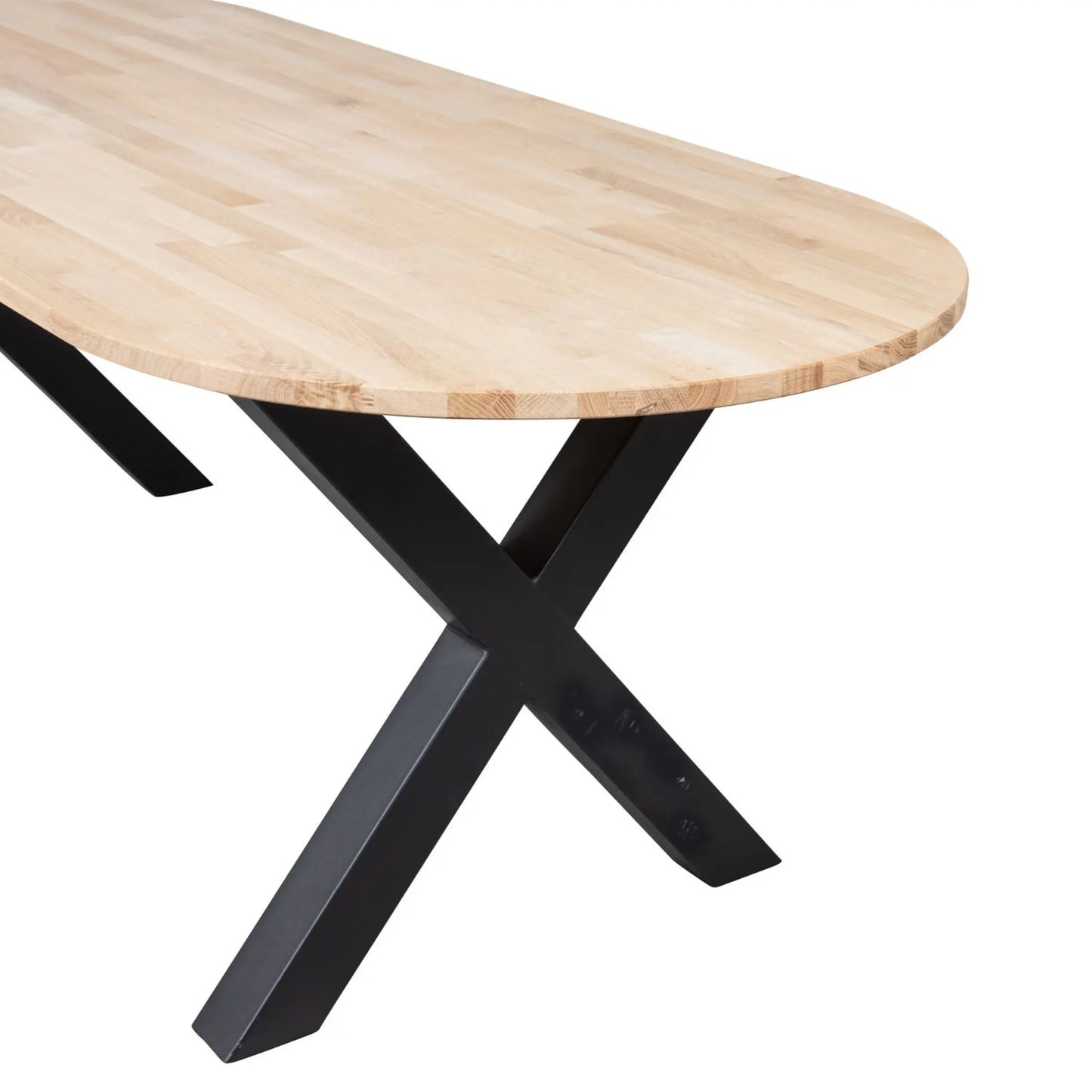 WOOOD Tablo Bord Oval Ek Alkmaar Ben, Natur