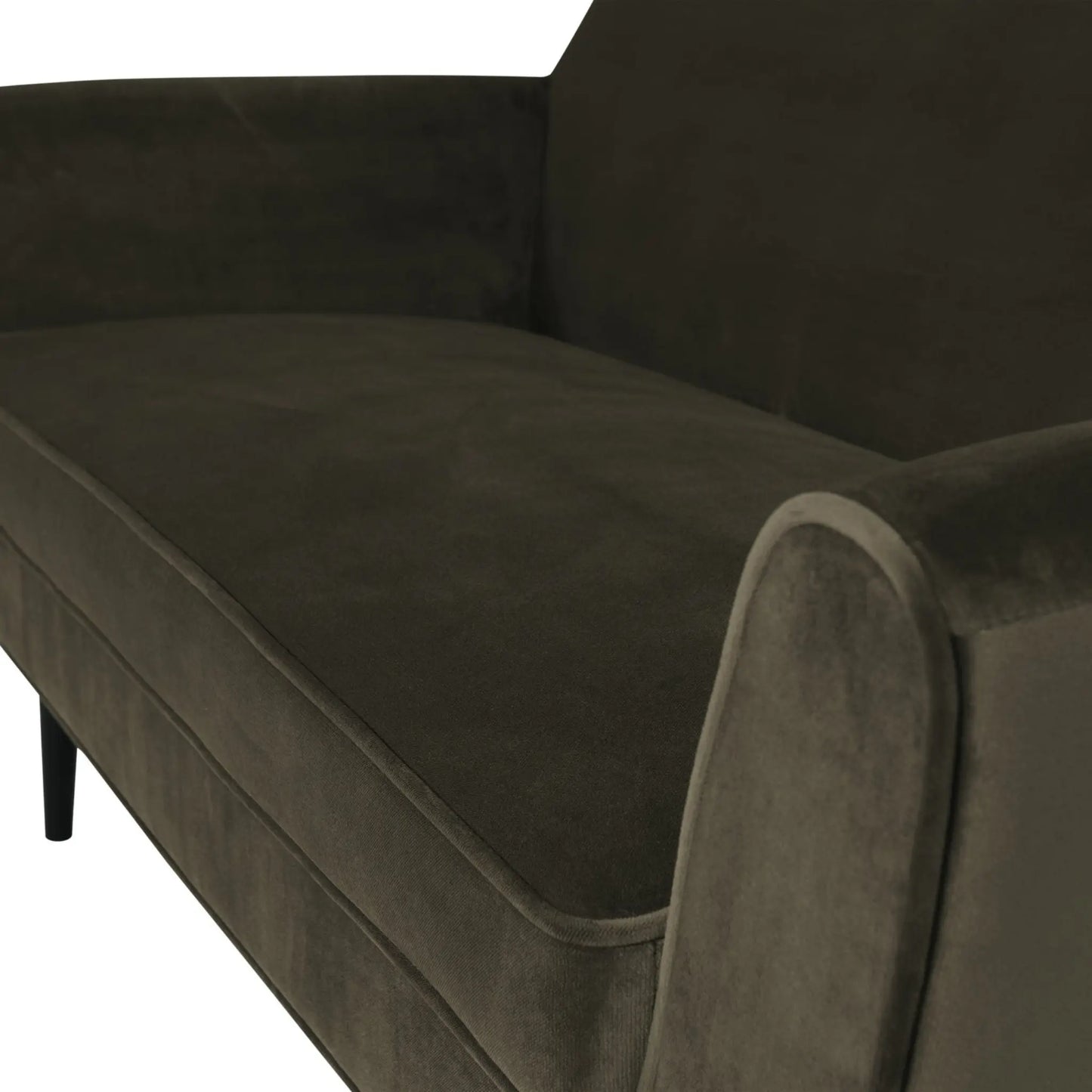 WOOOD Rocco Soffa 150 cm Sammet, Warm Green