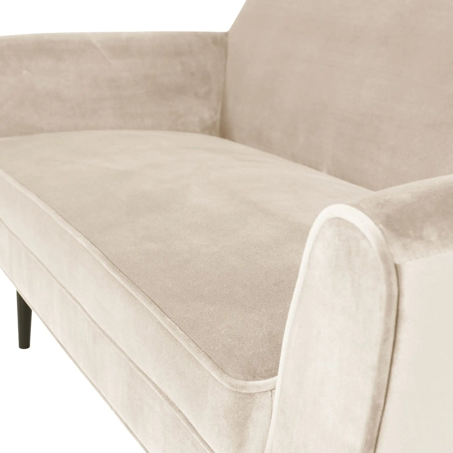 WOOOD Rocco Soffa 150 cm Sammet, Off White