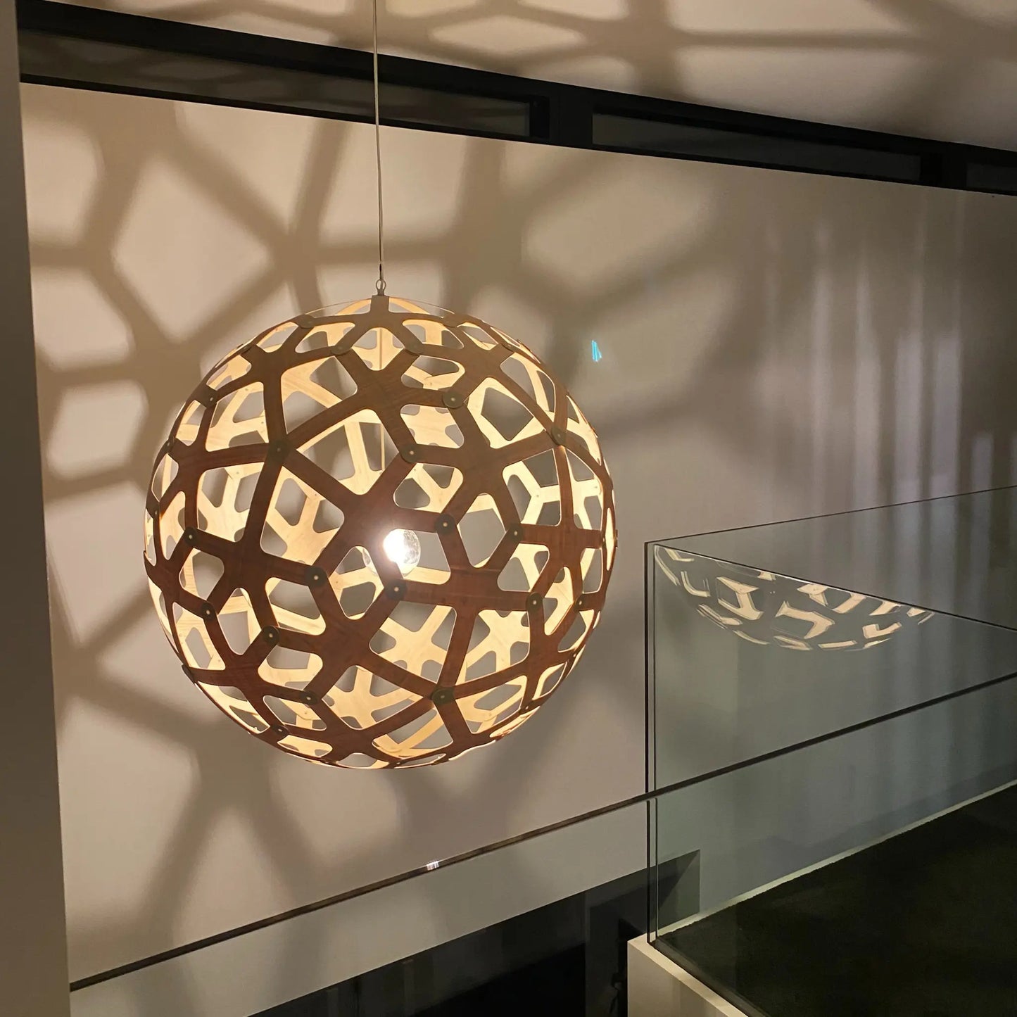 David Trubridge Coral Taklampa 60 cm, Orange