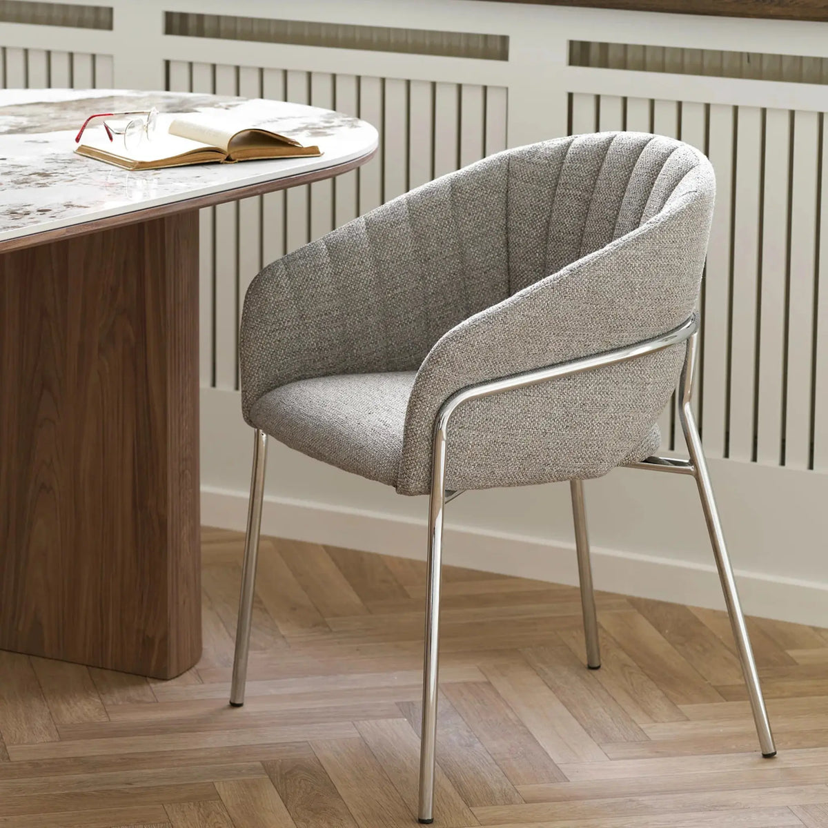 House Nordic Costa Matstol 2-Pack, Ljusgrå