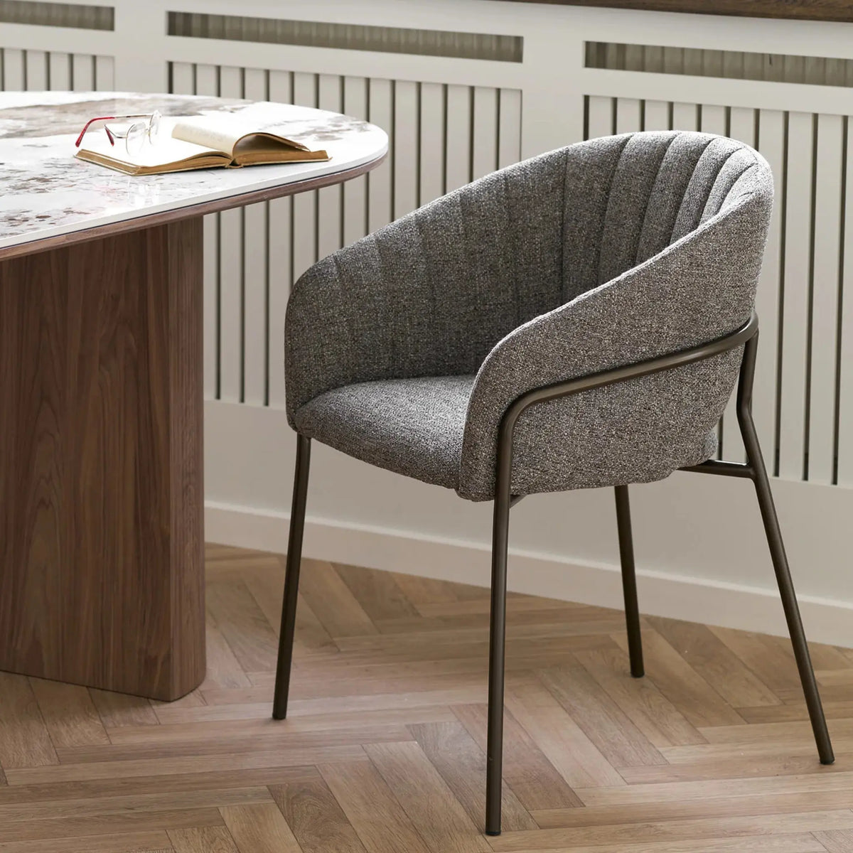 House Nordic Costa Matstol 2-Pack, Mörkgrå