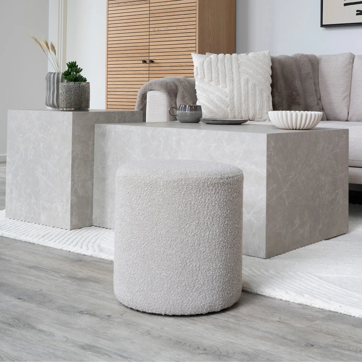 House Nordic, Ejby Puff, Beige