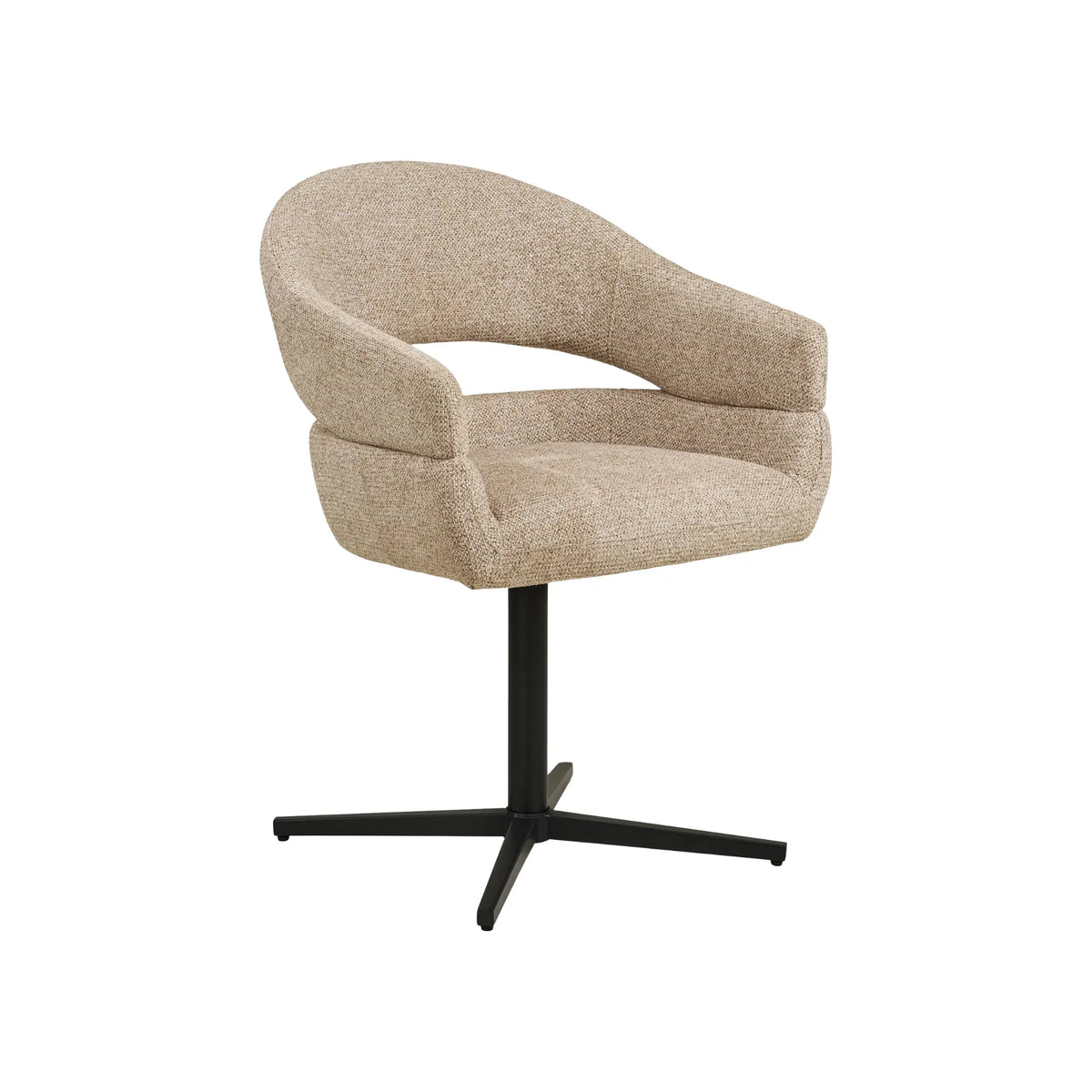 House Nordic Fondi & Dover Matgrupp Ø120 cm, Sand/Brun