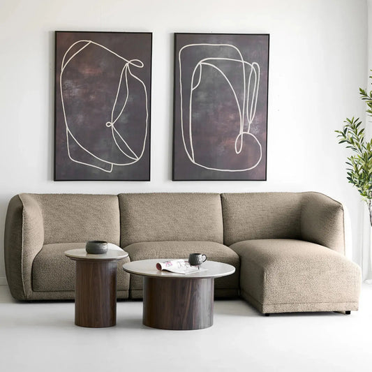 House Nordic Noor Loungesoffa, Brun
