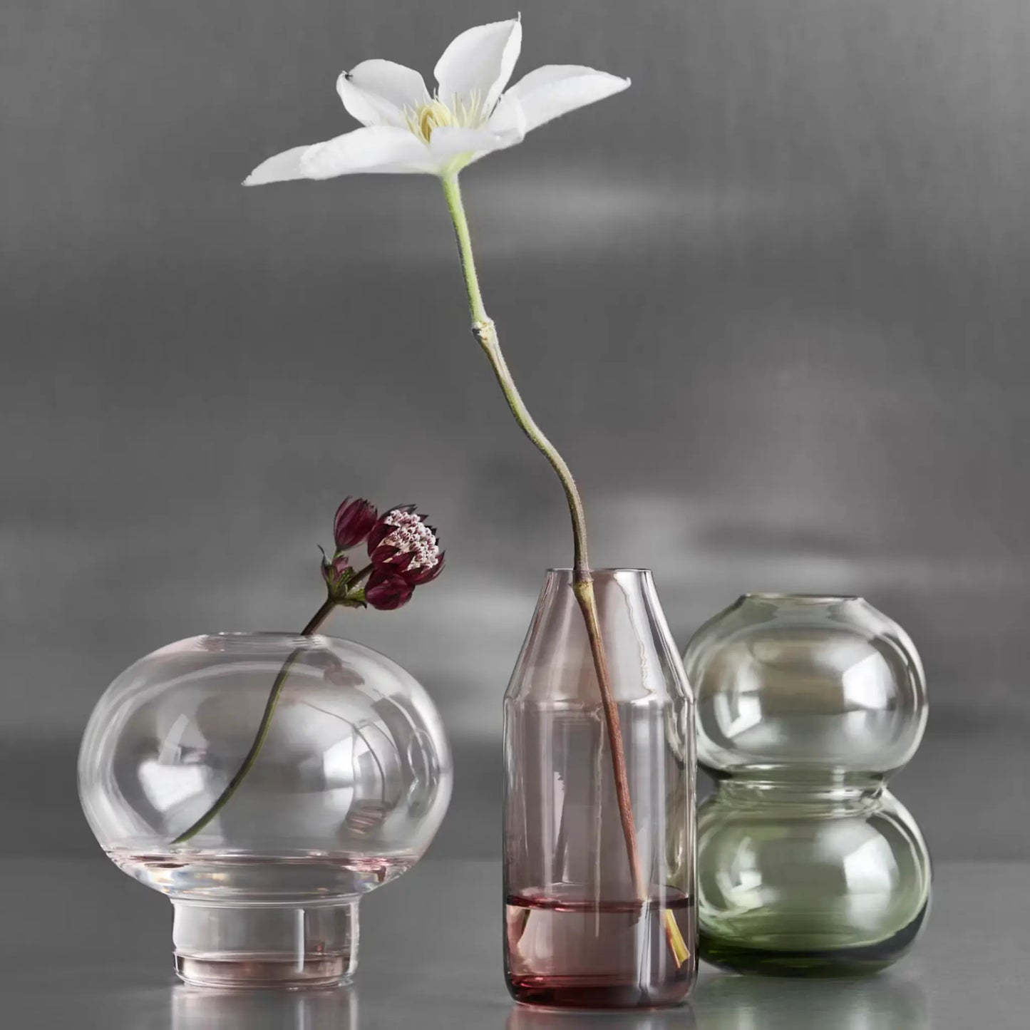 Orrefors, Midsummer Wood Cranesbill Minivas 10 cm, Rosa