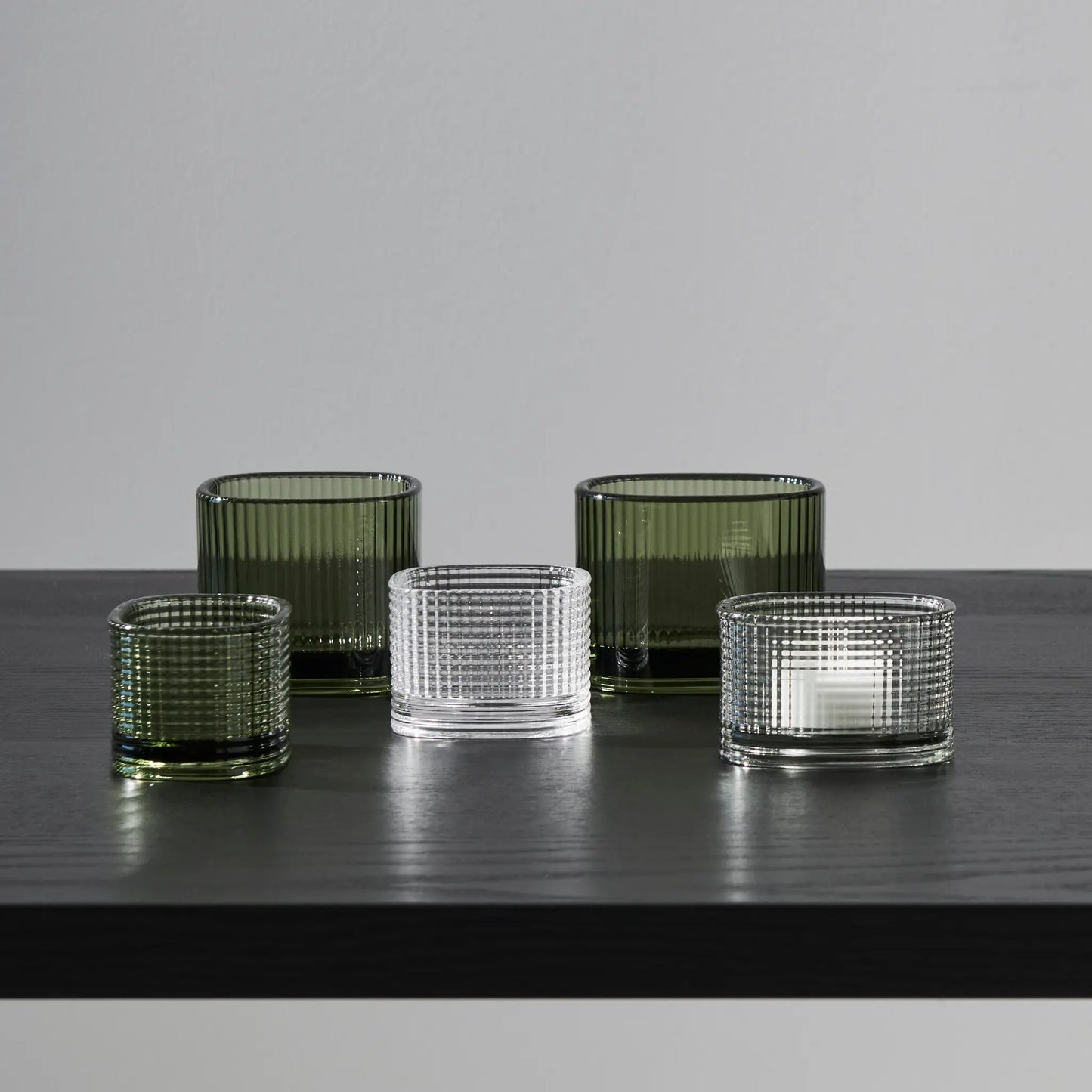 Orrefors, Magica Ljuslykta Super Ellipse 7 cm, Grön