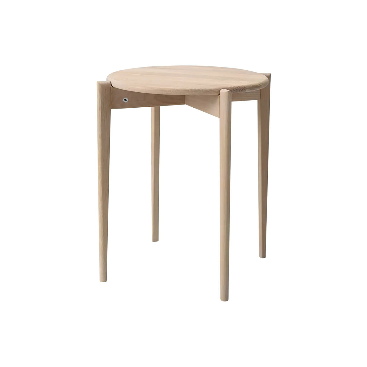 Oscarssons Möbel Tilia Fåtöljbord Ø51x55 cm, Vitoljad Ek