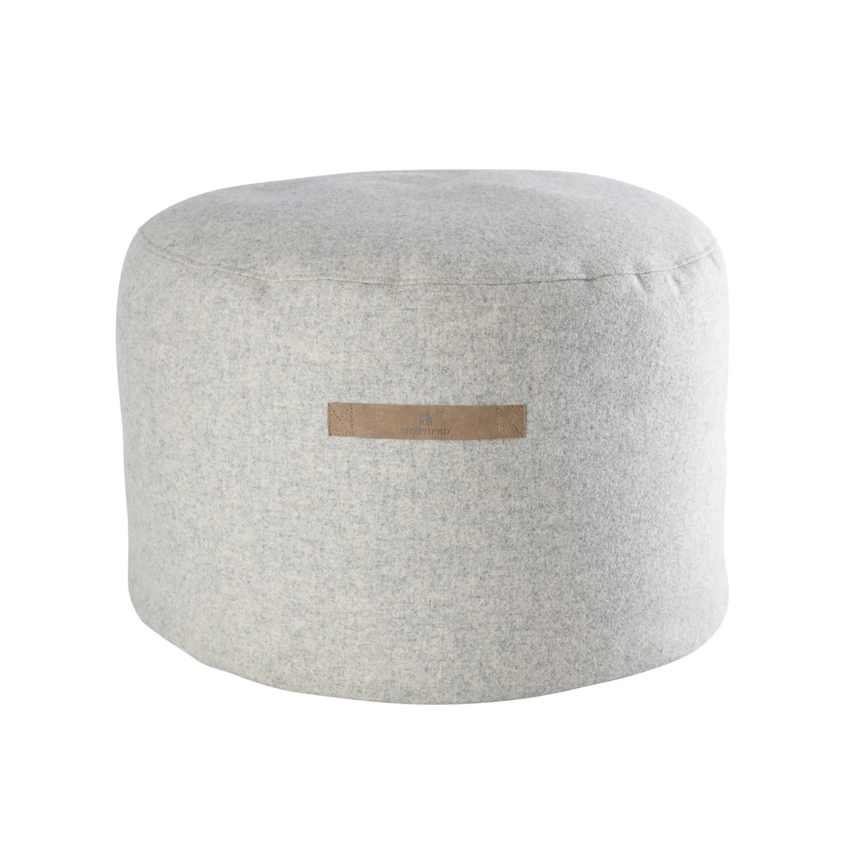 Shepherd of Sweden Hanna Rund ullpuff 60x40 cm, Creme