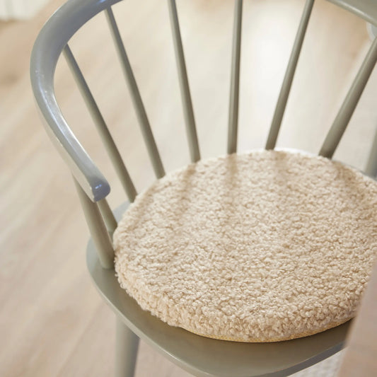 Svanefors Teddy Stolsdyna 2P D38cm, Offwhite