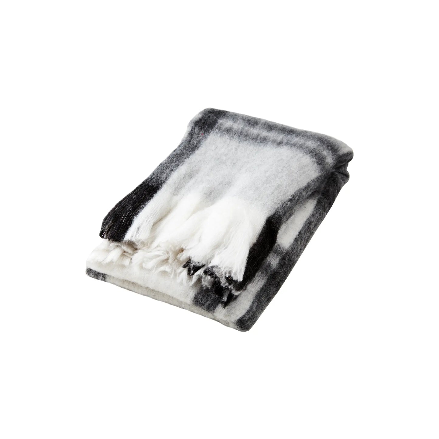 Affari of Sweden, Frasse Filt, Svart/grå/vit