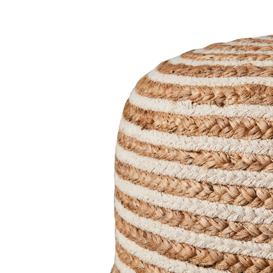 Affari of Sweden, Juni Sittpuff, Natur/elfenben-Silvra Home