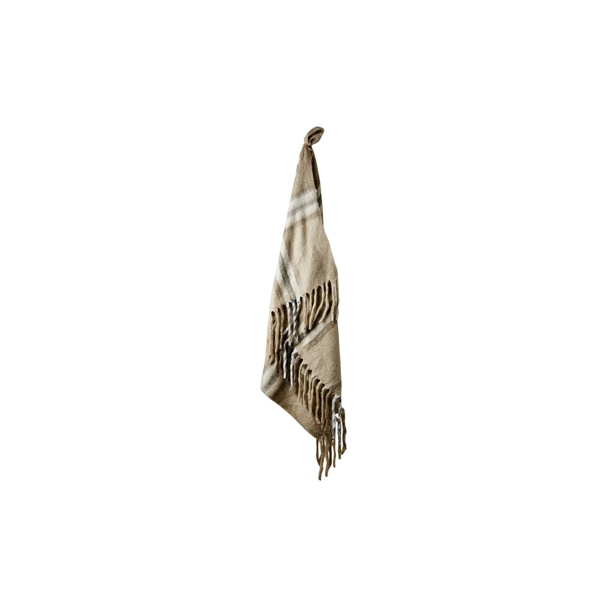 Affari of Sweden, Frasse Filt, Beige/grå/grön-Silvra Home