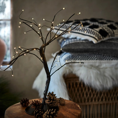 Affari of Sweden, Glow Träd med ljusslinga, 48 lampor, Vit