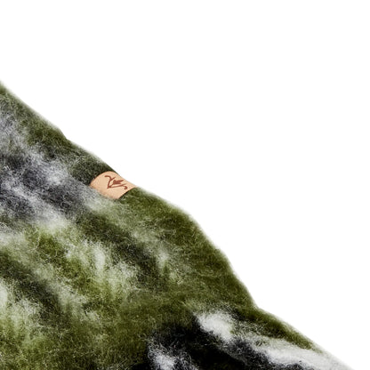 Affari of Sweden, Frasse Filt, Grön/svart/vit-Silvra Home