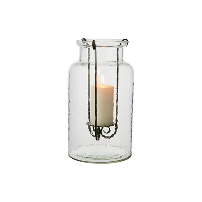 Affari of Sweden, Thor Vas med ljushållare L, Klar/svart