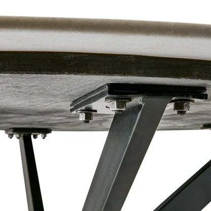 Affari of Sweden, Milan Bord, Vit/svart-Silvra Home