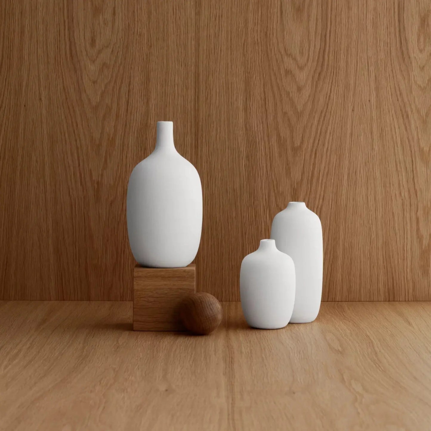 blomus Ceola Vas H18,5 cm Ø13,5 cm, Vit