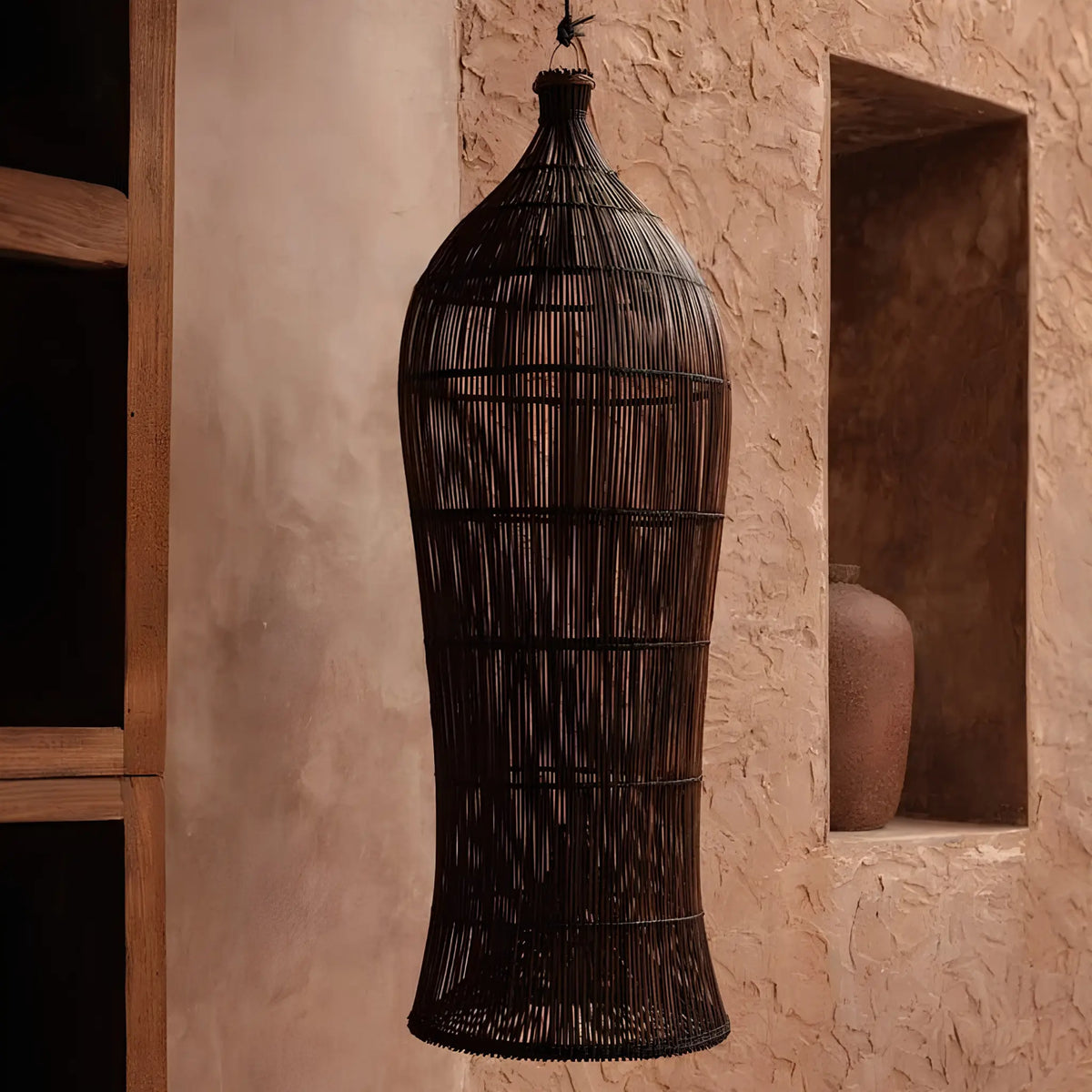 Bazar Bizar The Oasis Tower Taklampa XL, Mörk valnöt