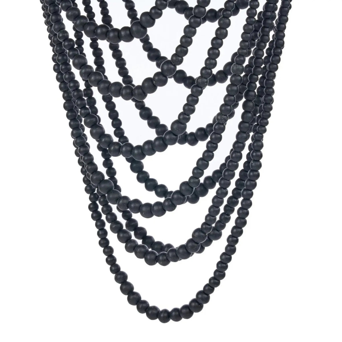 Bazar Bizar The Wooden Bead Ljuskrona L, Svart