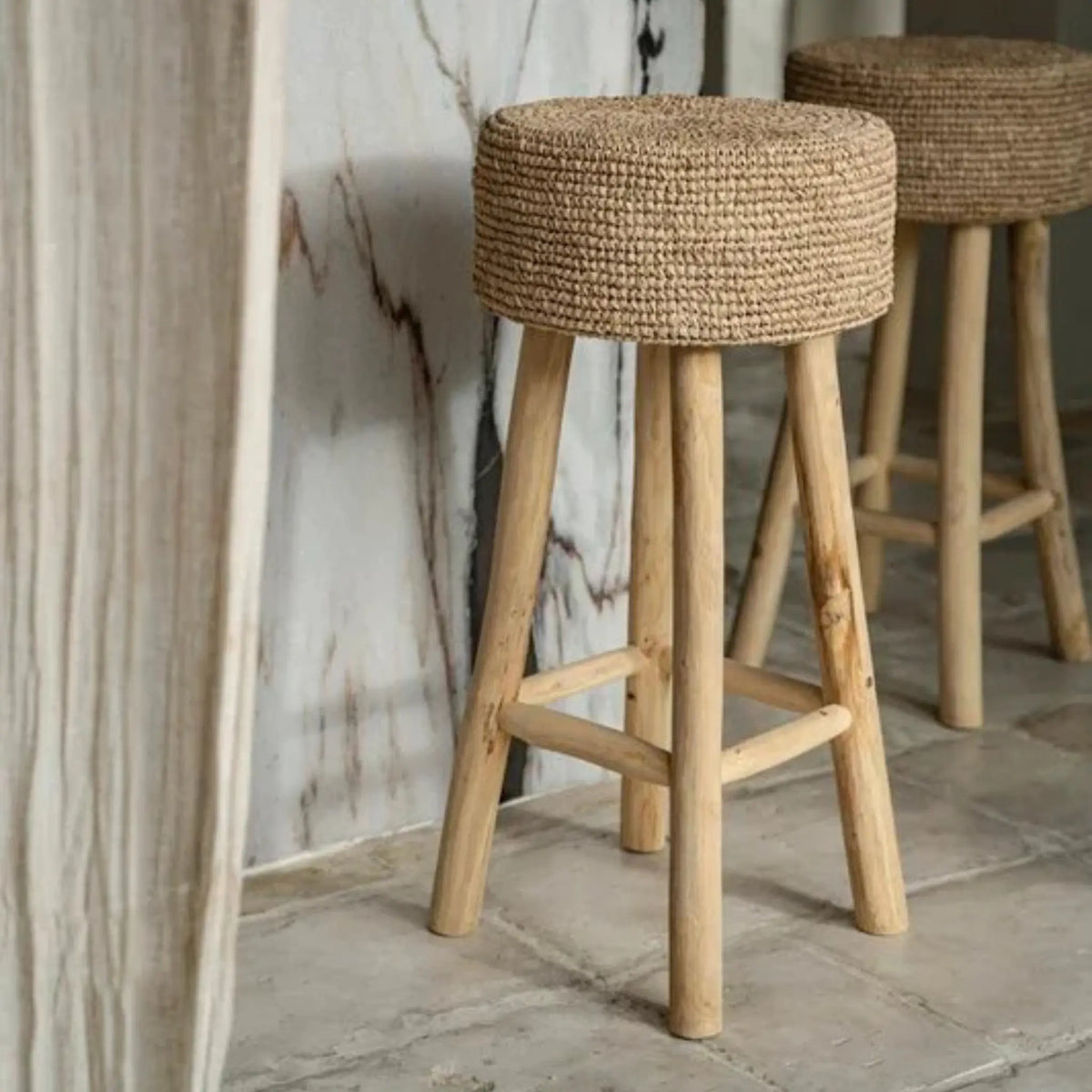 Bazar Bizar The Raffia Barstol