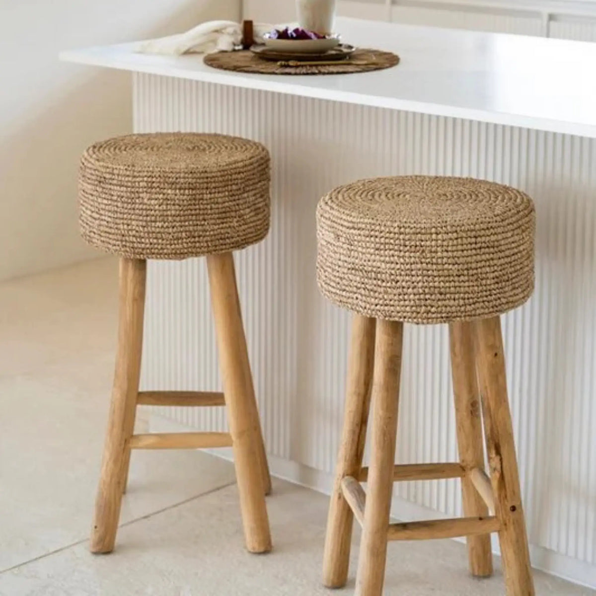 Bazar Bizar The Raffia Barstol