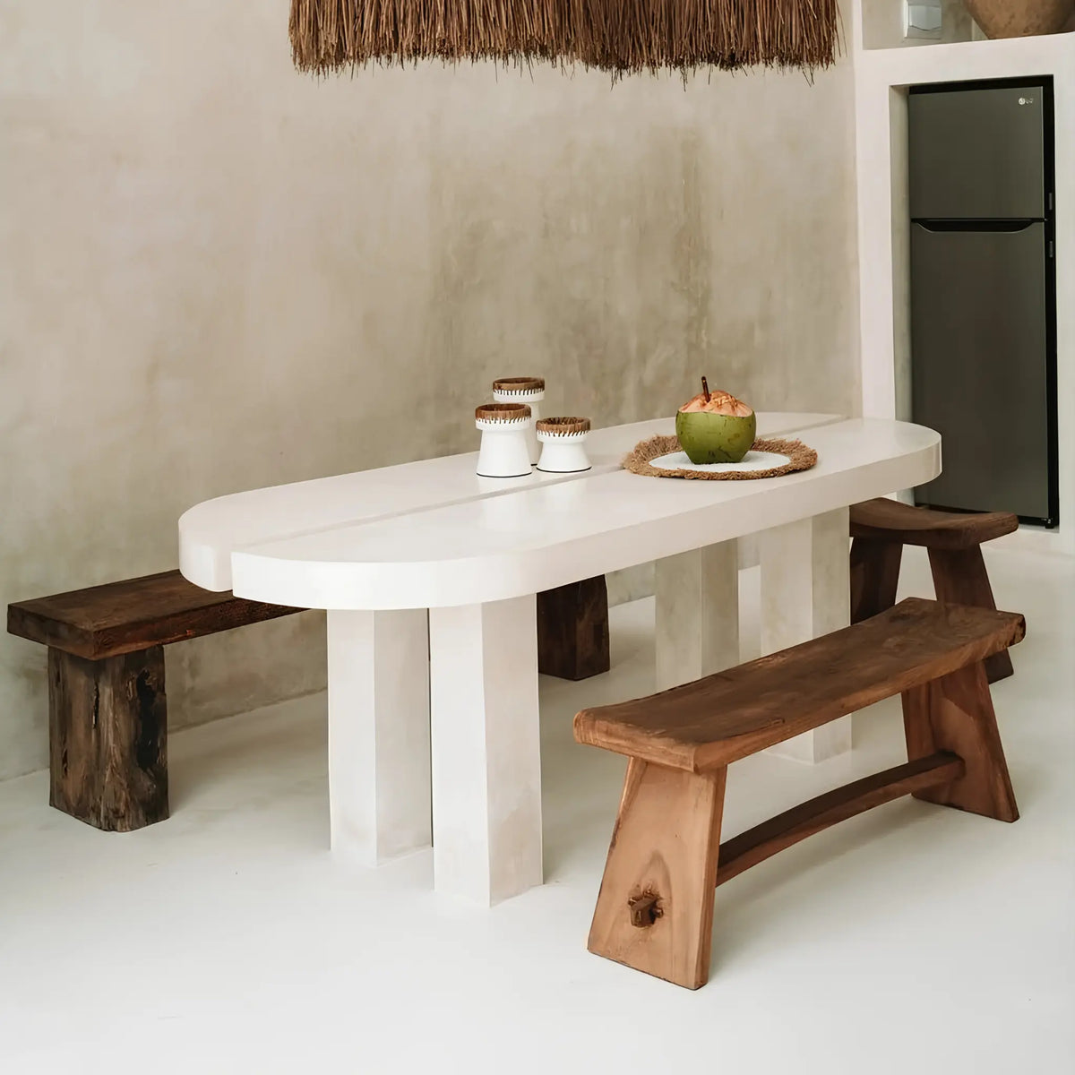 Bazar Bizar The Suar Bänk 120 cm, Natur