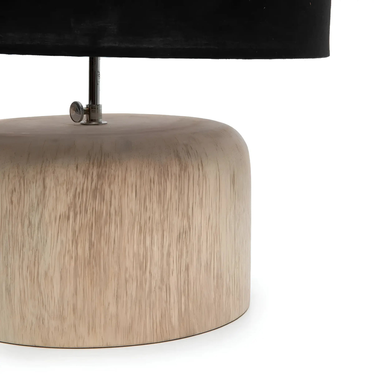 Bazar Bizar The Teak Wood Bordslampfot, Natur