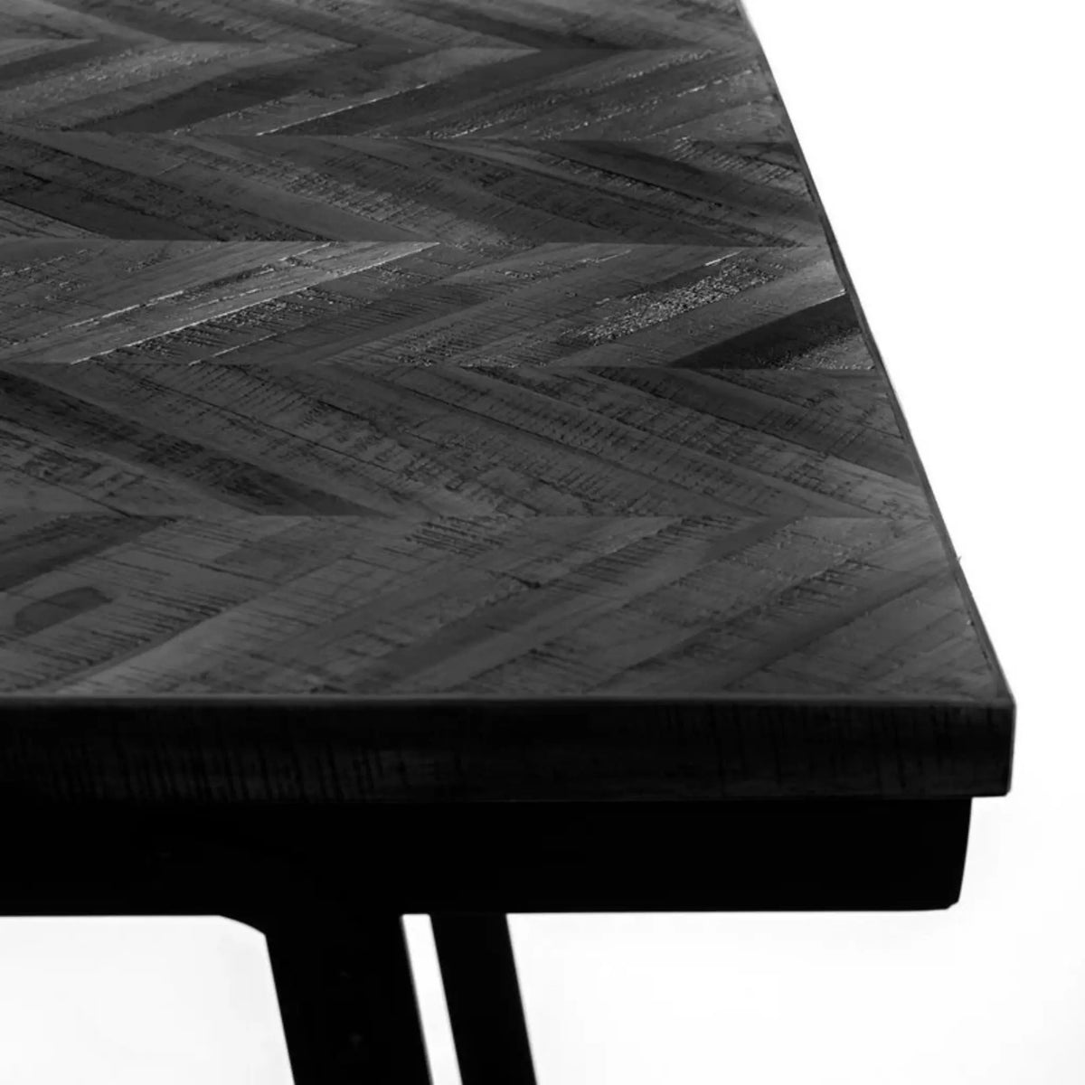 Bazar Bizar The Herringbone Bord Högt 140 cm, Svart