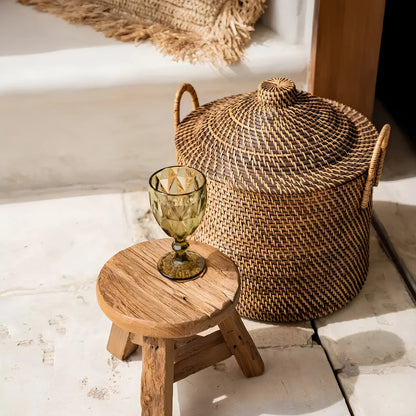 Bazar Bizar The Colonial Korg med handtag, Natur/Brun