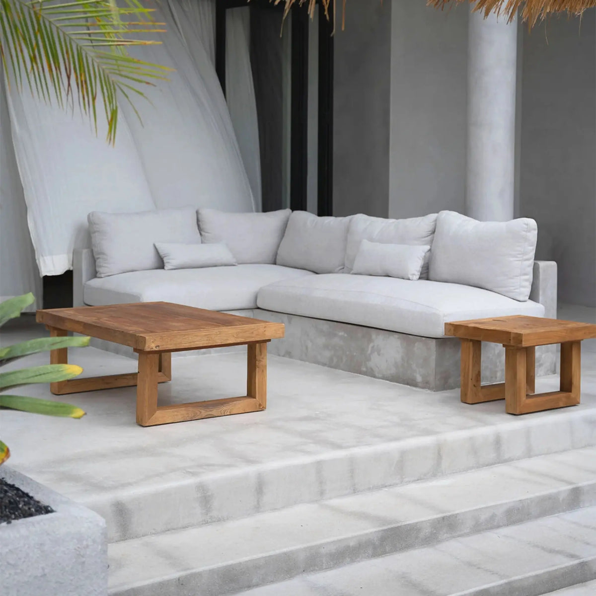Bazar Bizar The Reclaimed Teak Soffbord, Natur