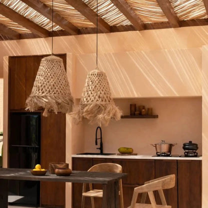 Bazar Bizar The Abaca Jelly Fish Taklampa L, Natur