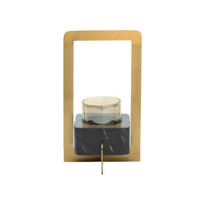 Bazar Bizar The Marbre d’Or Ljusstake L, Guld/Svart