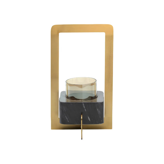 Bazar Bizar The Marbre d’Or Ljusstake L, Guld/Svart